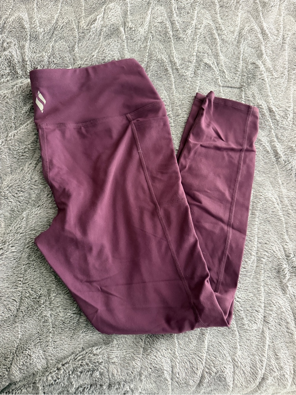 Women’s High-Waist Athletic Leggings - Plum